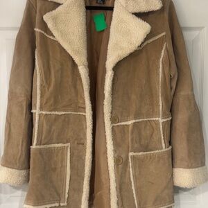 Vintage Tan Shearling Coat